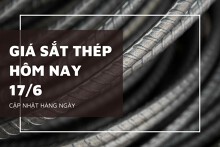 Giá sắt thép xây dựng hôm nay 17/6 tăng giảm trái chiều tại Hòa Phát và nhiều thương hiệu