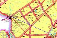 Bản đồ quy hoạch giao thông xã Bình Hoà Trung, huyện Mộc Hoá, tỉnh Long An