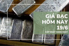 Giá bạc hôm nay 19/6: Quay đầu giảm sau phiên tăng mạnh