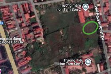 Đất có quy hoạch ở phường Tam Sơn, TP Từ Sơn, tỉnh Bắc Ninh