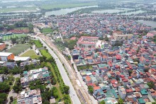 Đường Minh Khai - Vĩnh Tuy - Yên Duyên rộng 40 m đang làm ở Hoàng Mai