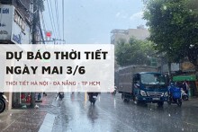Dự báo thời tiết ngày mai 3/6: Hà Nội, Đà Nẵng và TP HCM nắng nóng gay gắt kèm mưa rào rải rác