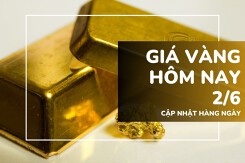 Giá vàng hôm nay 2/6: Vàng SJC giảm sâu, vàng nhẫn phục hồi mạnh tới 700.000 đồng/lượng