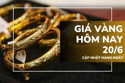 Giá vàng hôm nay 20/6: Vàng SJC, nhẫn trơn đồng loạt giảm tới 500.000 đồng/lượng