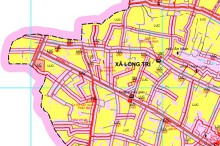 Bản đồ quy hoạch sử dụng đất xã Long Trì, huyện Châu Thành, tỉnh Long An đến năm 2030