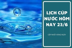 Lịch cúp nước TP HCM ngày 23/6 đến sáng ngày 24/6 quận 6, quận 1 và quận Tân Bình bị ảnh hưởng tại một vài thời điểm trong ngày đầu tuần