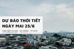 Dự báo thời tiết ngày mai 25/6 Hà Nội ít mưa, Đà Nẵng và TP HCM nắng nóng xen kẽ mưa