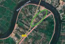 Đất có quy hoạch ở xã Thạnh Lợi, huyện Bến Lức, tỉnh Long An