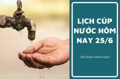 Lịch cúp nước TP HCM ngày 25/6 đến sáng ngày 26/6 quận 1 và quận Bình Tân bị ảnh hưởng nhiều khu vực