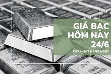 Giá bạc hôm nay 24/6: Bạc miếng giảm nhẹ, bạc thỏi mất tới 27.000 đồng/kg
