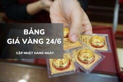Bảng giá vàng ngày 24/6: Vàng SJC, nhẫn trơn và nữ trang bất ngờ giảm 100.000 - 400.000 đồng/lượng