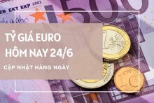Tỷ giá euro ngày 24/6: Bật tăng hơn 200 đồng trên cả ngân hàng và chợ đen