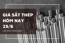 Giá sắt thép xây dựng hôm nay 25/6 Hoà Phát, Việt Đức, Việt Ý đồng loạt giảm mạnh