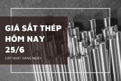 Giá sắt thép xây dựng hôm nay 25/6 Hoà Phát, Việt Đức, Việt Ý đồng loạt giảm mạnh