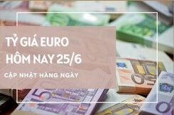 Tỷ giá euro ngày 25/6: Đồng loạt tăng tại ngân hàng và chợ đen