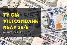 Tỷ giá Vietcombank hôm nay 25/6: Bảng Anh tăng hơn 100 đồng, USD quay đầu giảm nhẹ