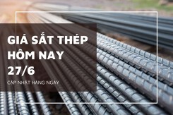 Giá sắt thép xây dựng hôm nay 27/6 thép Hòa Phát và thép Miền Nam ổn định