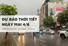Dự báo thời tiết ngày mai 4/6: Hà Nội mưa dông, Đà Nẵng và TP HCM nắng nóng xen mưa chiều