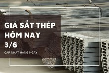 Giá sắt thép xây dựng hôm nay 3/6: Thị trường ổn định, thép Hòa Phát và Miền Nam giữ giá