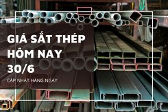 Giá sắt thép xây dựng hôm nay 30/6 Hòa Phát, Miền Nam đi ngang, thế giới điều chỉnh trái chiều