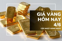 Giá vàng hôm nay 4/6: Vàng SJC và nhẫn trơn đảo chiều giảm tới 1,1 triệu đồng/lượng