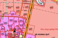 Bản đồ quy hoạch sử dụng đất xã Hoằng Quý, Hoằng Hoá, Thanh Hoá