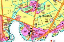 Bản đồ quy hoạch giao thông xã Hoằng Sơn, Hoằng Hoá, Thanh Hoá