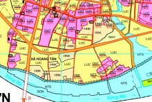 Bản đồ quy hoạch giao thông xã Hoằng Tân, Hoằng Hoá, Thanh Hoá