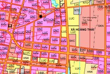Bản đồ quy hoạch giao thông xã Hoằng Thái, Hoằng Hoá, Thanh Hoá