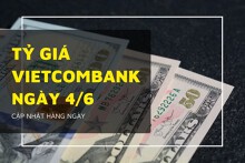 Tỷ giá Vietcombank hôm nay 4/6: USD tăng nhẹ, Euro và đô Úc quay đầu giảm
