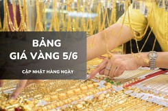 Bảng giá vàng ngày 5/6: Vàng SJC, nhẫn trơn và nữ trang đồng loạt bật tăng trở lại