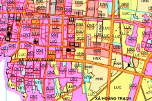 Bản đồ quy hoạch giao thông xã Hoằng Thành, Hoằng Hoá, Thanh Hoá