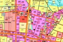 Bản đồ quy hoạch giao thông xã Hoằng Thắng, Hoằng Hoá, Thanh Hoá