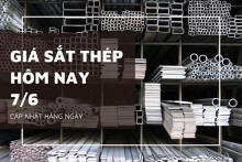 Giá sắt thép xây dựng hôm nay 7/6: Hoà Phát và Miền Nam tiếp tục đi ngang