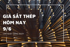 Giá sắt thép xây dựng hôm nay 9/6: Hòa Phát ổn định, Miền Nam duy trì mức cao