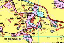 Bản đồ quy hoạch sử dụng đất xã Thiệu Chính, Thiệu Hoá, Thanh Hoá