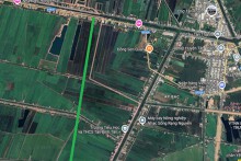 Đường sẽ mở ở xã Nhơn Hòa, huyện Tân Thạnh, tỉnh Long An