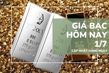 Giá bạc hôm nay 1/7: Bạc thỏi mất mốc 38 triệu đồng/kg, bạc miếng biến động trái chiều