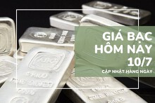 Giá bạc hôm nay 10/7: Tiếp tục lao dốc, đánh dấu chuỗi ba phiên giảm liên tiếp