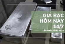 Giá bạc hôm nay 14/7: Bạc miếng lập đỉnh mới trên 1,5 triệu, bạc thỏi tăng vọt hơn 1 triệu đồng