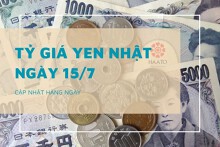 Tỷ giá yen Nhật hôm nay 15/7: Đồng loạt giảm sâu tại ngân hàng, chợ đen bật tăng