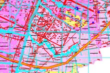 Bản đồ quy hoạch giao thông xã An Vĩnh Ngãi, TP Tân An, tỉnh Long An đến năm 2030