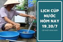 Lịch cúp nước TP HCM cuối tuần ngày 19/7 và ngày 20/7 hơn 7 phường ở các quận Bình Tân, quận 5, quận 4, quận Bình Thạnh mất nước và nước yếu trong nhiều giờ