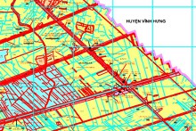 Bản đồ quy hoạch giao thông xã Hưng Hà, huyện Tân Hưng, tỉnh Long An