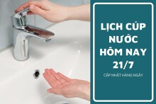Lịch cúp nước TP HCM đầu tuần ngày 21/7 và sáng ngày 22/7 cúp nước ban đêm tại nhiều tuyến đường ở quận Bình Tân