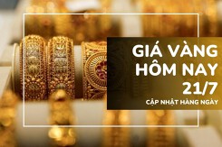 Giá vàng hôm nay 21/7: Vàng SJC và nhẫn trơn tăng 200.000 đồng/lượng phiên đầu tuần