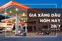 Giá xăng dầu hôm nay 28/7 tiếp tục tăng khi thỏa thuận thương mại Mỹ - EU thúc đẩy lạc quan về kinh tế