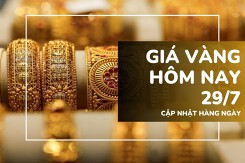 Giá vàng hôm nay 29/7: Vàng SJC hạ nhẹ, nhẫn trơn giảm sốc 1 triệu đồng/lượng