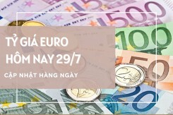 Tỷ giá euro ngày 29/7: Lao dốc mạnh tại phần lớn ngân hàng và chợ đen