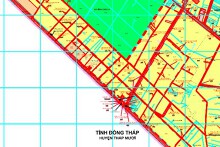 Bản đồ quy hoạch giao thông xã Vĩnh Châu A, huyện Tân Hưng, tỉnh Long An